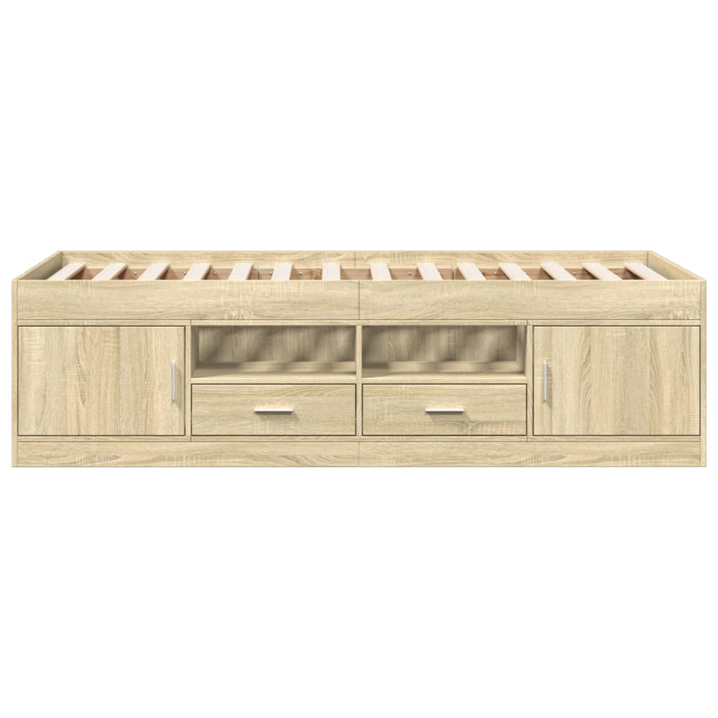 Daybed | Sonoma Oak | Engineered Wood, Plywood | Single | Daybed