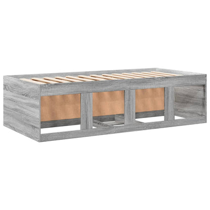 Daybed with Drawers without Mattress Grey Sonoma 90x200 cm
