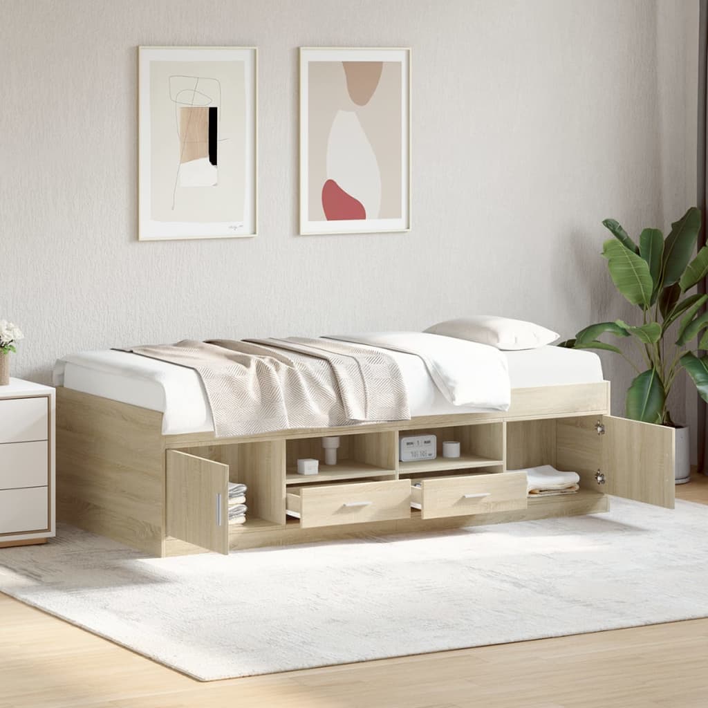 Daybed | Sonoma Oak | Engineered Wood | Single | Daybed | Rectangular