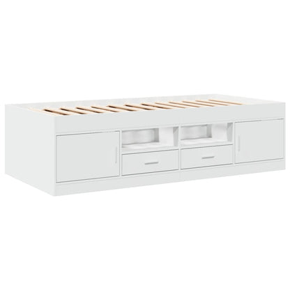 Daybed | White | Engineered wood | Small Single | Convertible | Daybed