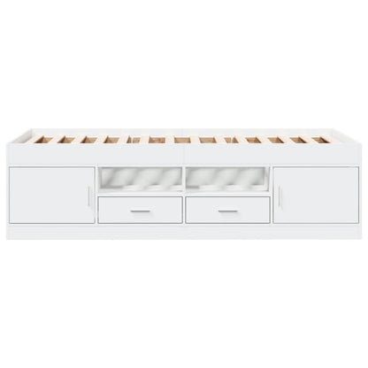Daybed | White | Engineered wood | Small Single | Convertible | Daybed