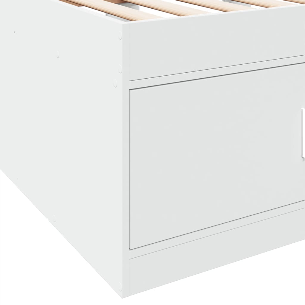 Daybed | White | Engineered wood | Small Single | Convertible | Daybed
