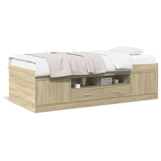 Daybed | Sonoma oak | Engineered wood | Small Single | Daybed