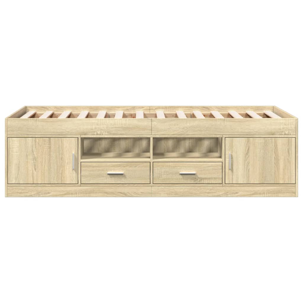Daybed | Sonoma oak | Engineered wood | Small Single | Daybed
