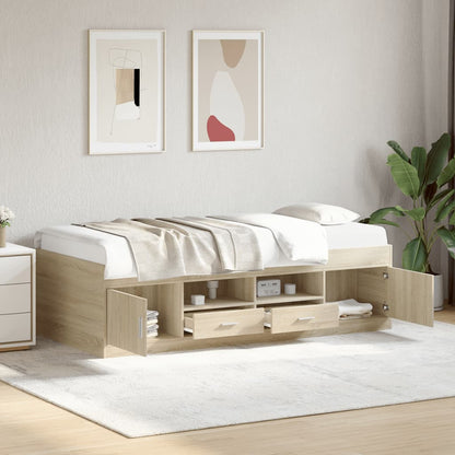 Daybed | Sonoma oak | Engineered wood | Small Single | Daybed