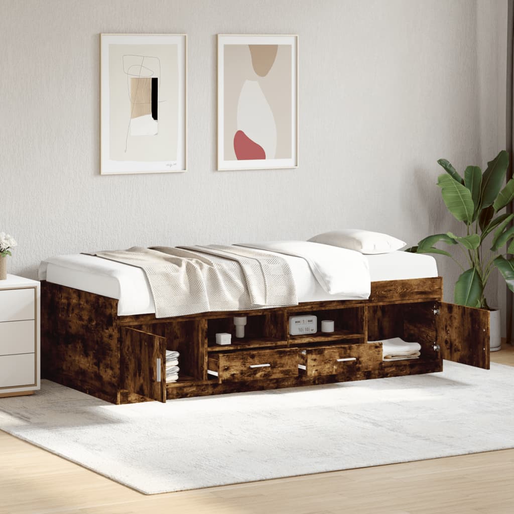 Daybed | Smoked Oak | Engineered wood | Small Single | Daybed