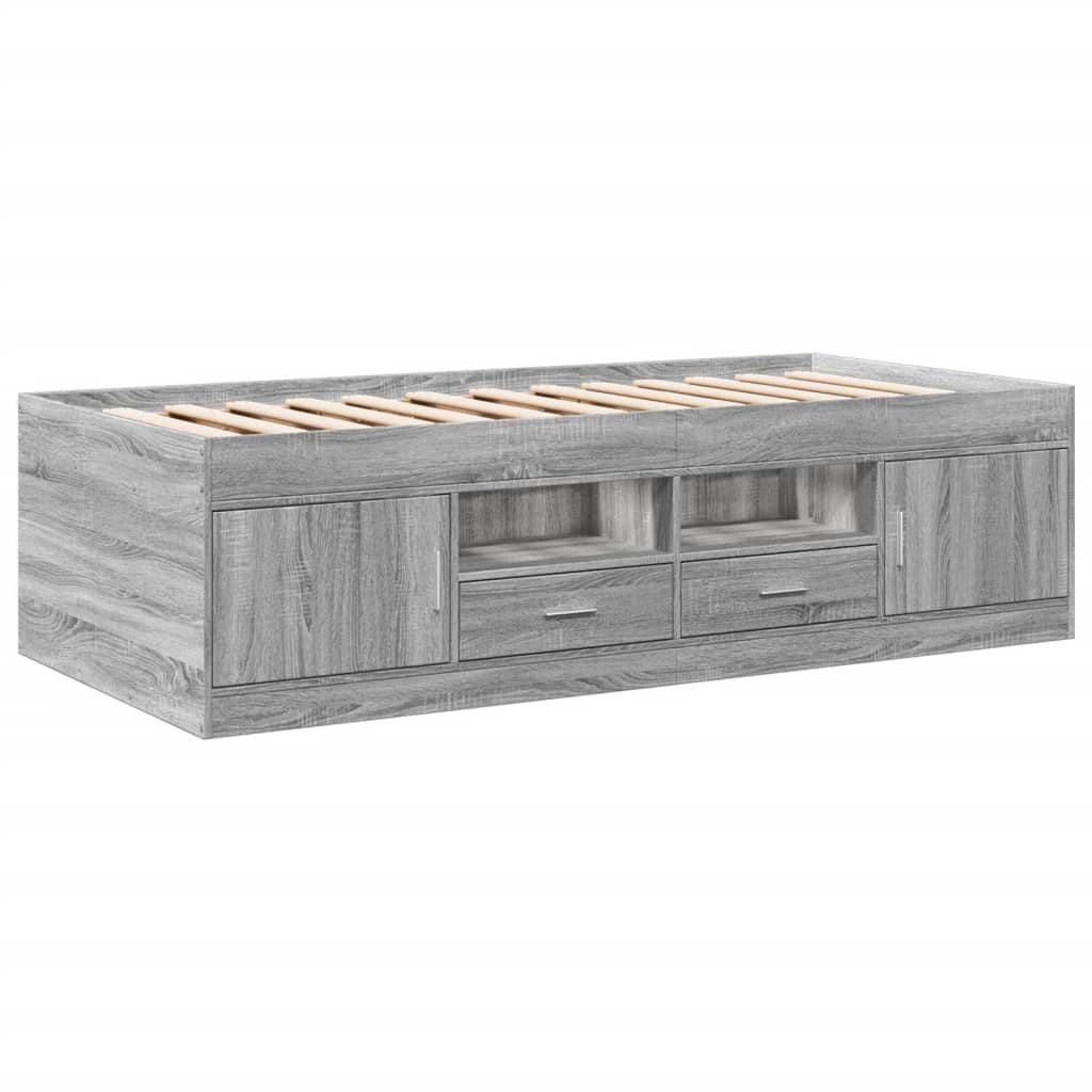 Daybed | Grey sonoma | Engineered wood | Small Single | Daybed