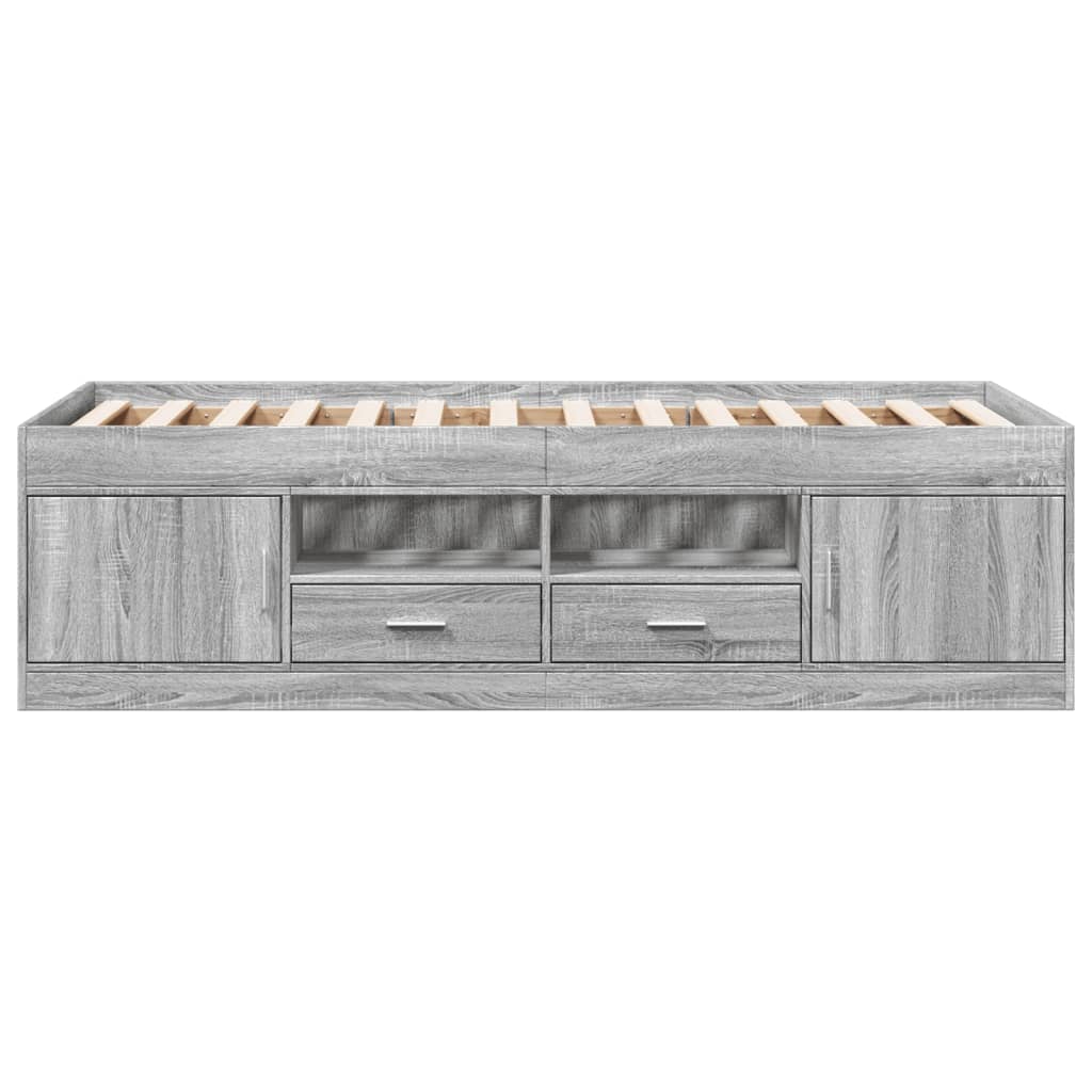Daybed | Grey sonoma | Engineered wood | Small Single | Daybed