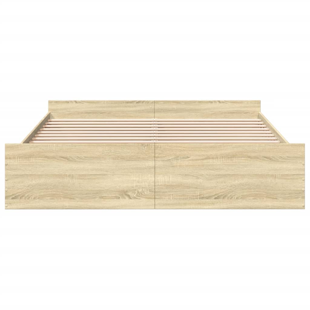 Bed Frame | Sonoma Oak | Engineered Wood | Double | Bed Frame