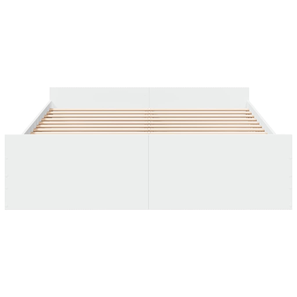 Bed Frame | White | Engineered wood | Double Bed | Bed Frame