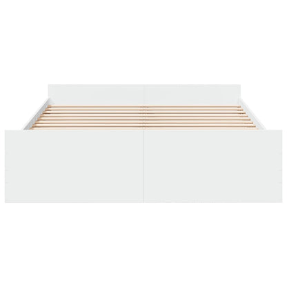 Bed Frame | White | Engineered wood | Double Bed | Bed Frame