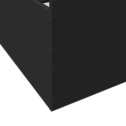 Bed Frame | Black | Engineered Wood | King Size | Bed Frame | Rectangular