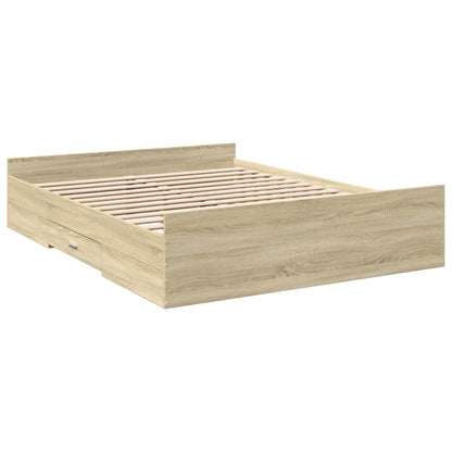 Bed Frame | Sonoma Oak | Engineered wood | King | Storage | Bed Frame