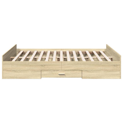 Bed Frame | Sonoma Oak | Engineered wood | King | Storage | Bed Frame