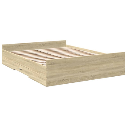 Bed Frame | Sonoma Oak | Engineered wood | King | Storage | Bed Frame