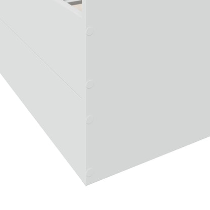 Bed Frame with Drawers without Mattress White 100x200 cm