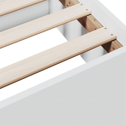 Bed Frame with Drawers without Mattress White 90x190 cm
