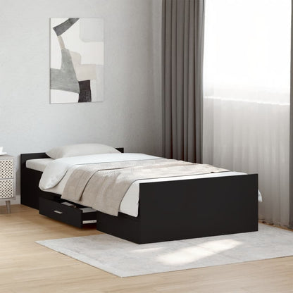 Bed Frame | Black | Engineered wood | Small Single | Bed Frame