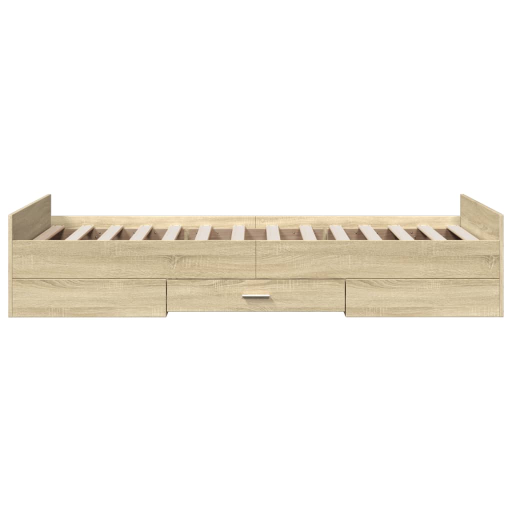 Bed Frame | Sonoma oak | Engineered wood | Small Single | Bed Frame