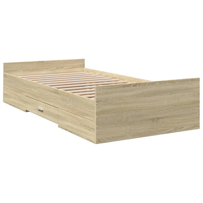 Bed Frame | Sonoma oak | Engineered wood | Small Single | Bed Frame