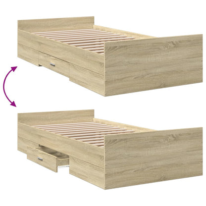 Bed Frame | Sonoma oak | Engineered wood | Small Single | Bed Frame