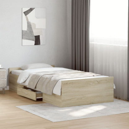 Bed Frame | Sonoma oak | Engineered wood | Small Single | Bed Frame