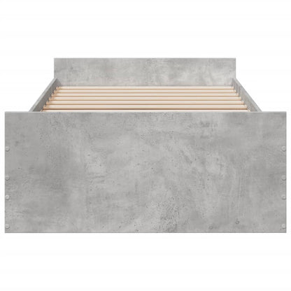 Bed Frame | Concrete grey | Engineered wood | Small Single | Bed Frame