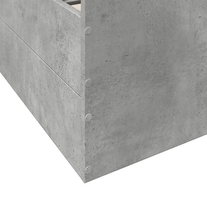 Bed Frame | Concrete grey | Engineered wood | Small Single | Bed Frame