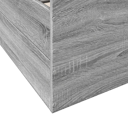 Bed Frame | Grey Sonoma | Engineered Wood | 75 x 190 cm Small Single
