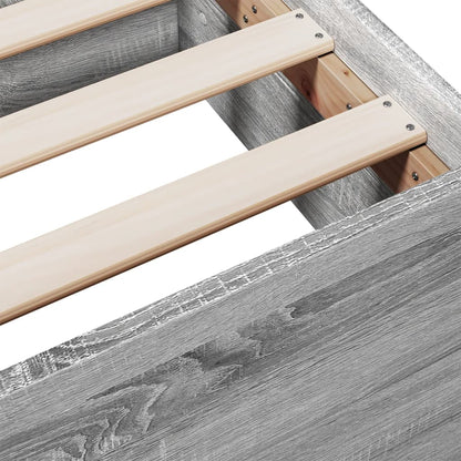 Bed Frame | Grey Sonoma | Engineered Wood | 75 x 190 cm Small Single