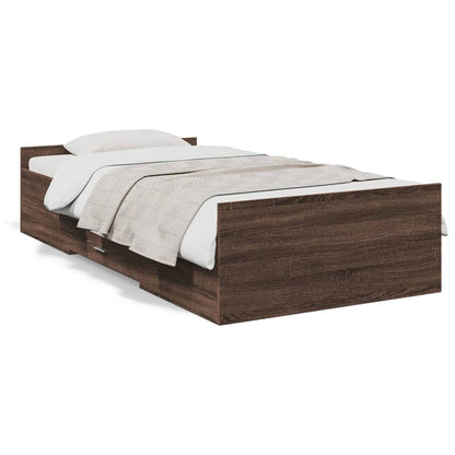 Bed Frame | Brown oak | Engineered wood | Small Single | Bed Frame