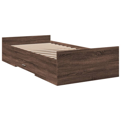 Bed Frame | Brown oak | Engineered wood | Small Single | Bed Frame