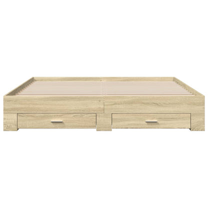 Bed Frame | Sonoma oak | Engineered wood | Super King Size | Bed Frame