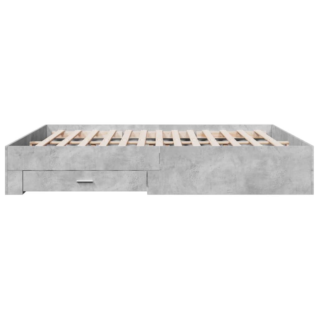 Bed Frame | Concrete Grey | Engineered wood, Plywood | Super King