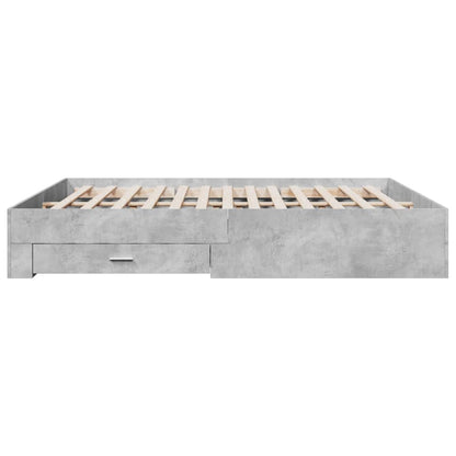 Bed Frame | Concrete Grey | Engineered wood, Plywood | Super King