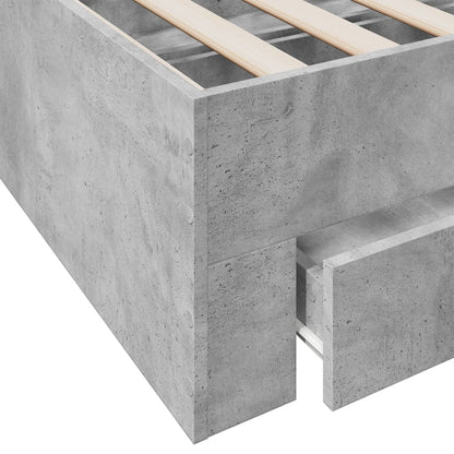 Bed Frame | Concrete Grey | Engineered wood, Plywood | Super King