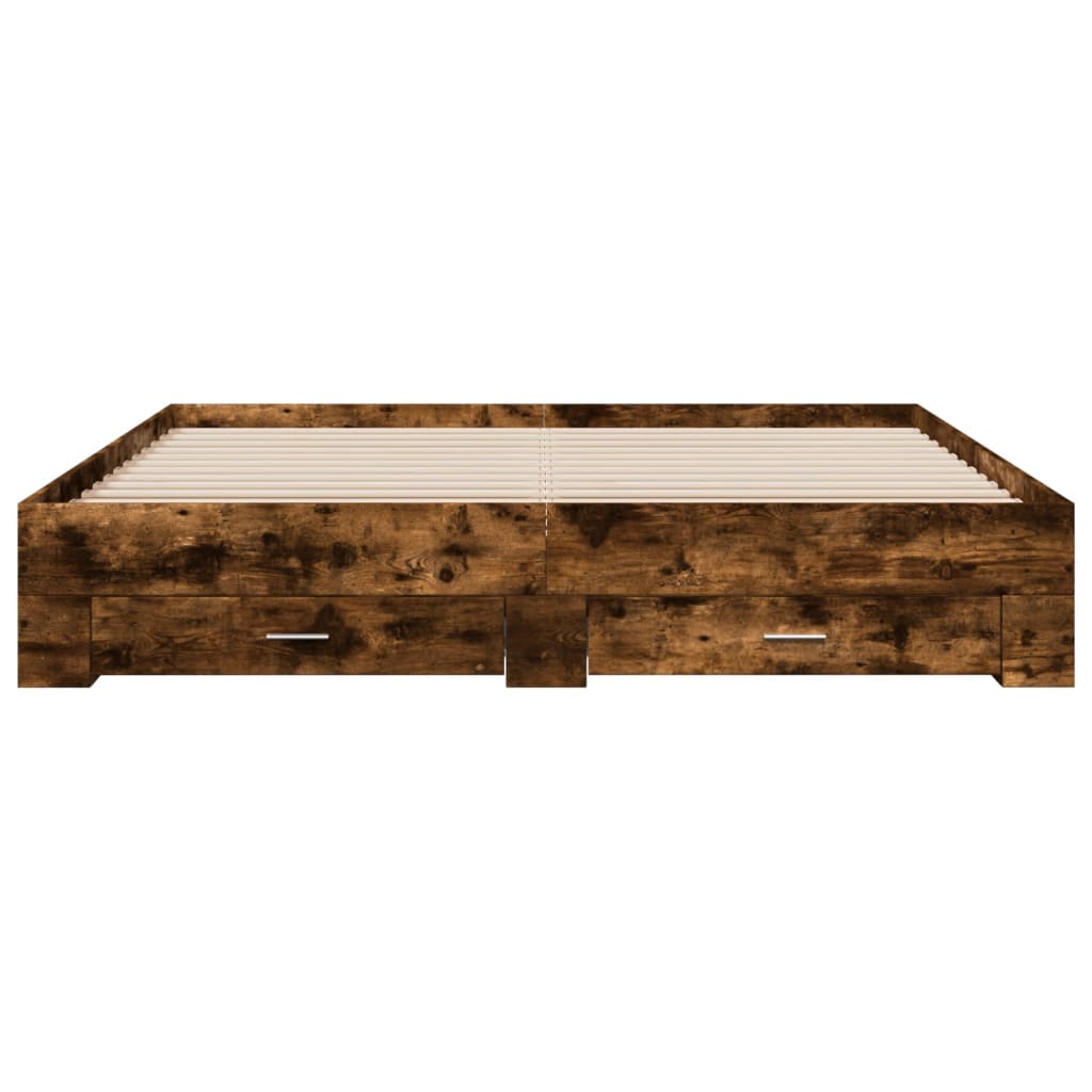 Bed Frame | Smoked Oak | Engineered Wood | Super King | Bed Frame