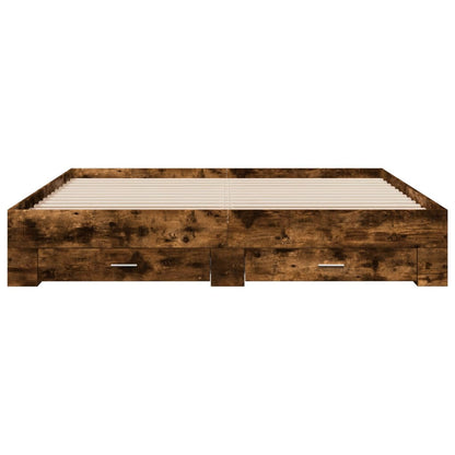 Bed Frame | Smoked Oak | Engineered Wood | Super King | Bed Frame