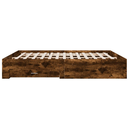Bed Frame | Smoked Oak | Engineered Wood | Super King | Bed Frame