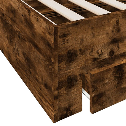 Bed Frame | Smoked Oak | Engineered Wood | Super King | Bed Frame