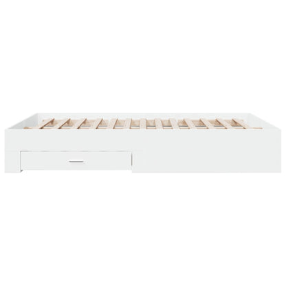Bed Frame | White | Engineered wood and plywood | King Size | Bed Frame