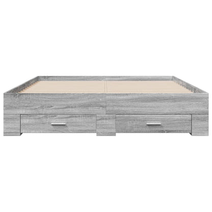 Bed Frame | Grey Sonoma | Engineered wood | King | Bed Frame