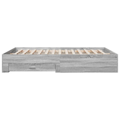 Bed Frame | Grey Sonoma | Engineered wood | King | Bed Frame