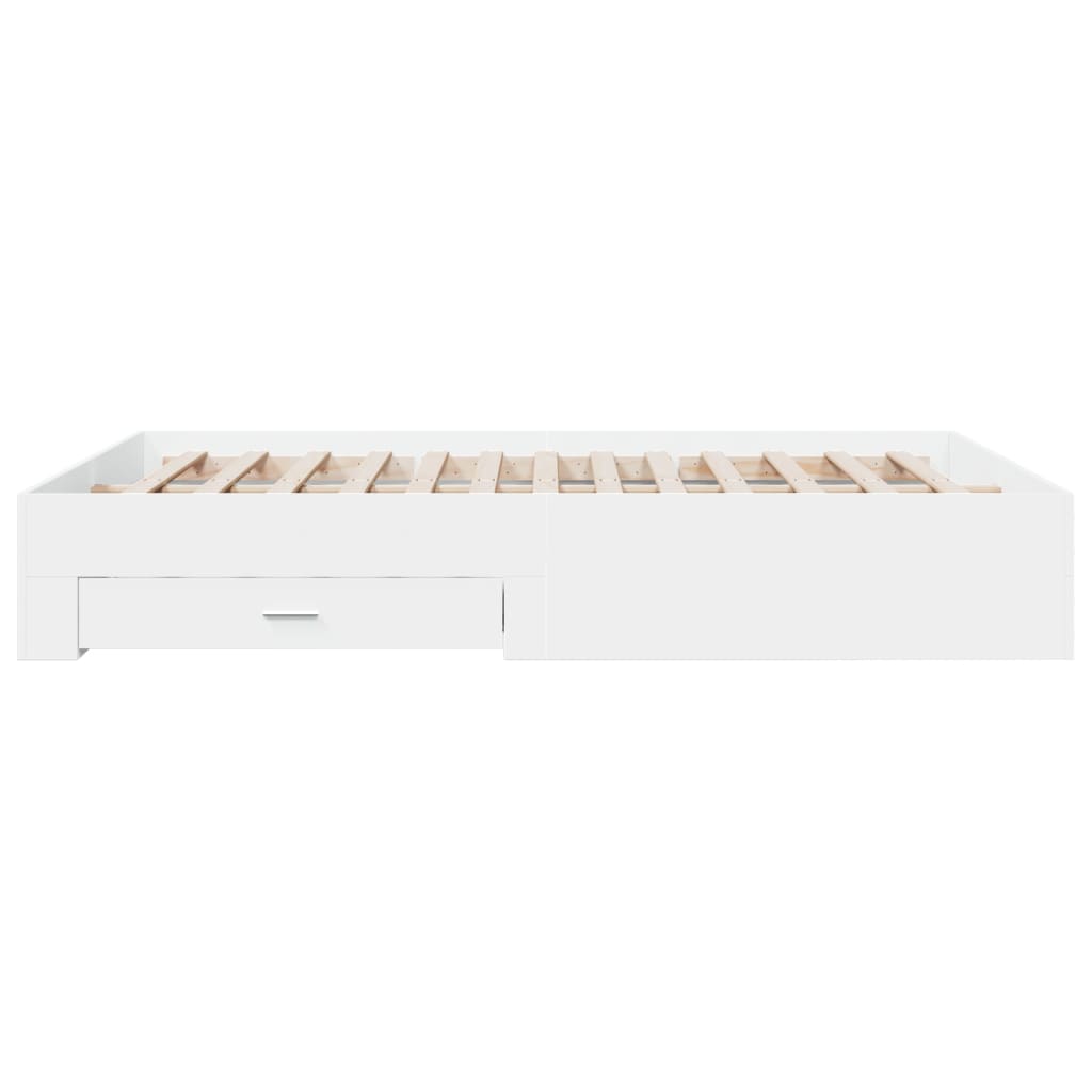 Bed Frame | White | Engineered wood, Plywood | Double | Bed Frame