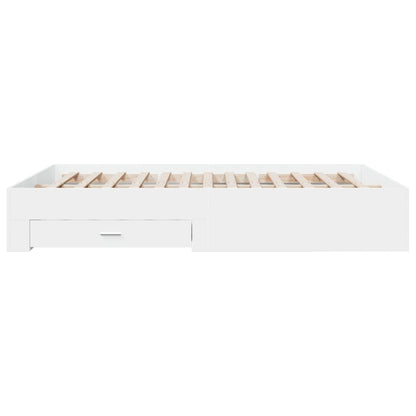 Bed Frame | White | Engineered wood, Plywood | Double | Bed Frame