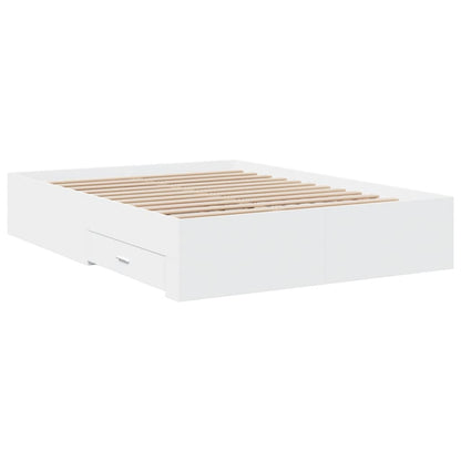 Bed Frame | White | Engineered wood, Plywood | Double | Bed Frame