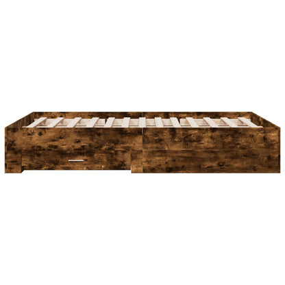Bed Frame | Smoked Oak | Engineered Wood | Double | Bed Frame