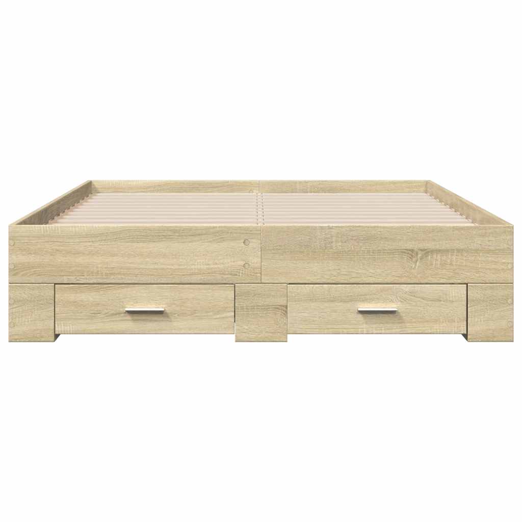 Bed Frame | Sonoma Oak | Engineered Wood | Double | Bed Frame