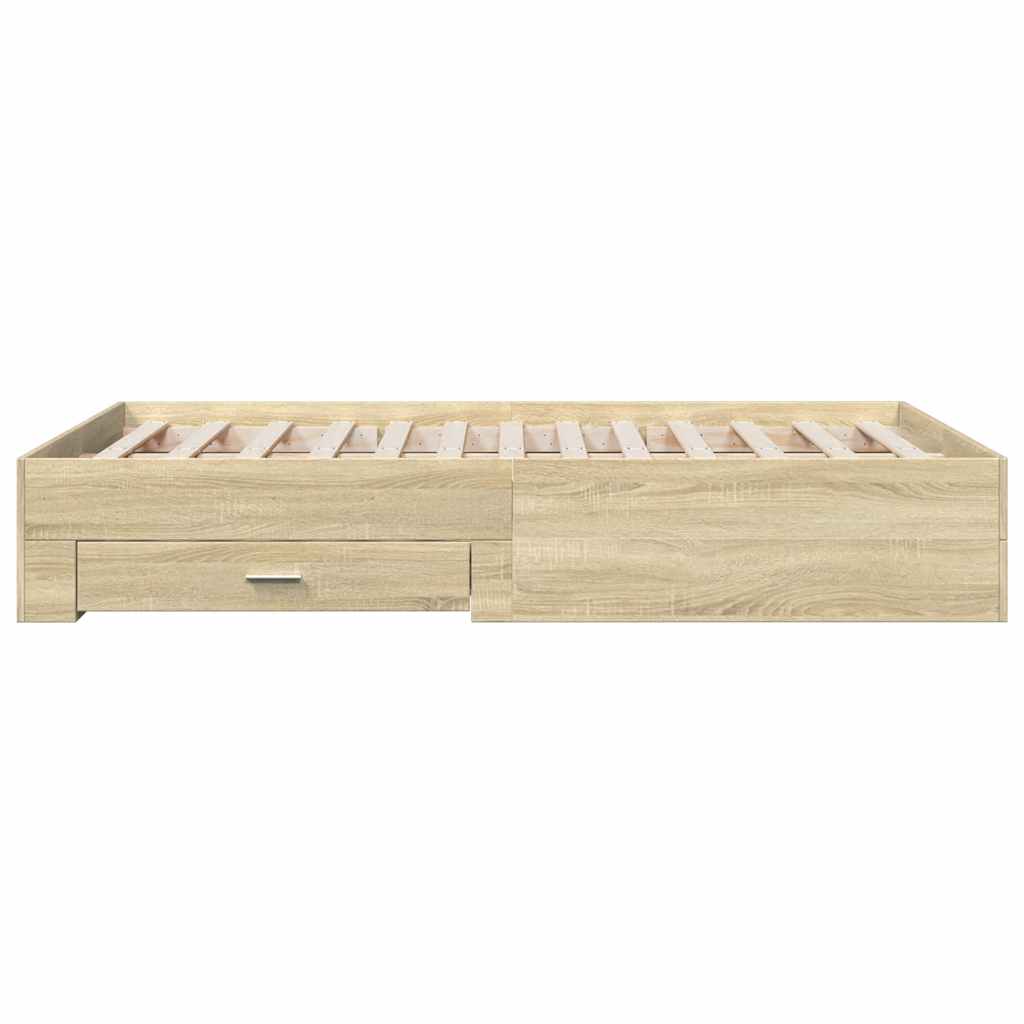 Bed Frame | Sonoma Oak | Engineered Wood | Double | Bed Frame