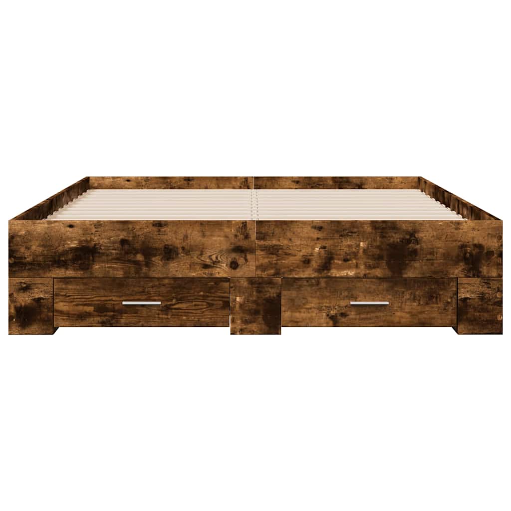 Bed Frame | Smoked Oak | Engineered Wood, Plywood | Double | Bed Frame